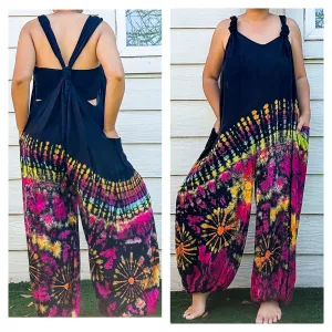 Moonchild Boho Racerback Dungarees Jumpsuit Romper
