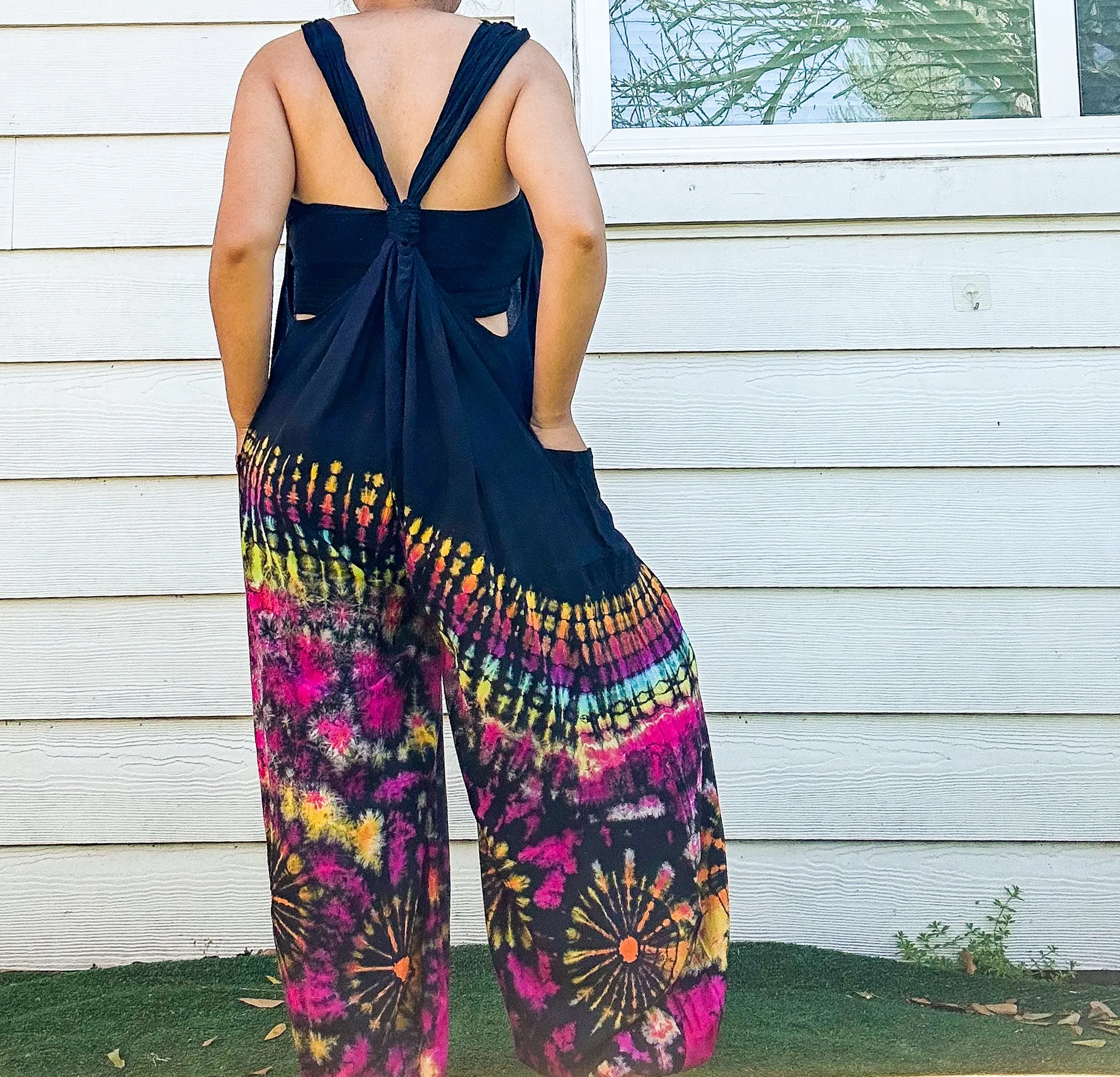 Moonchild Boho Racerback Dungarees Jumpsuit Romper