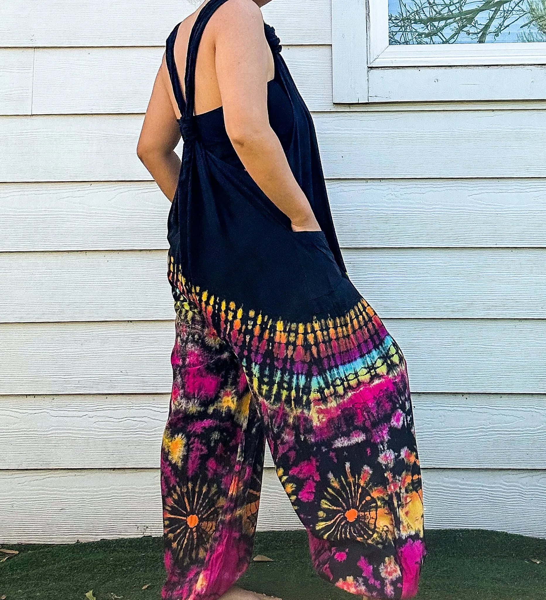 Moonchild Boho Racerback Dungarees Jumpsuit Romper