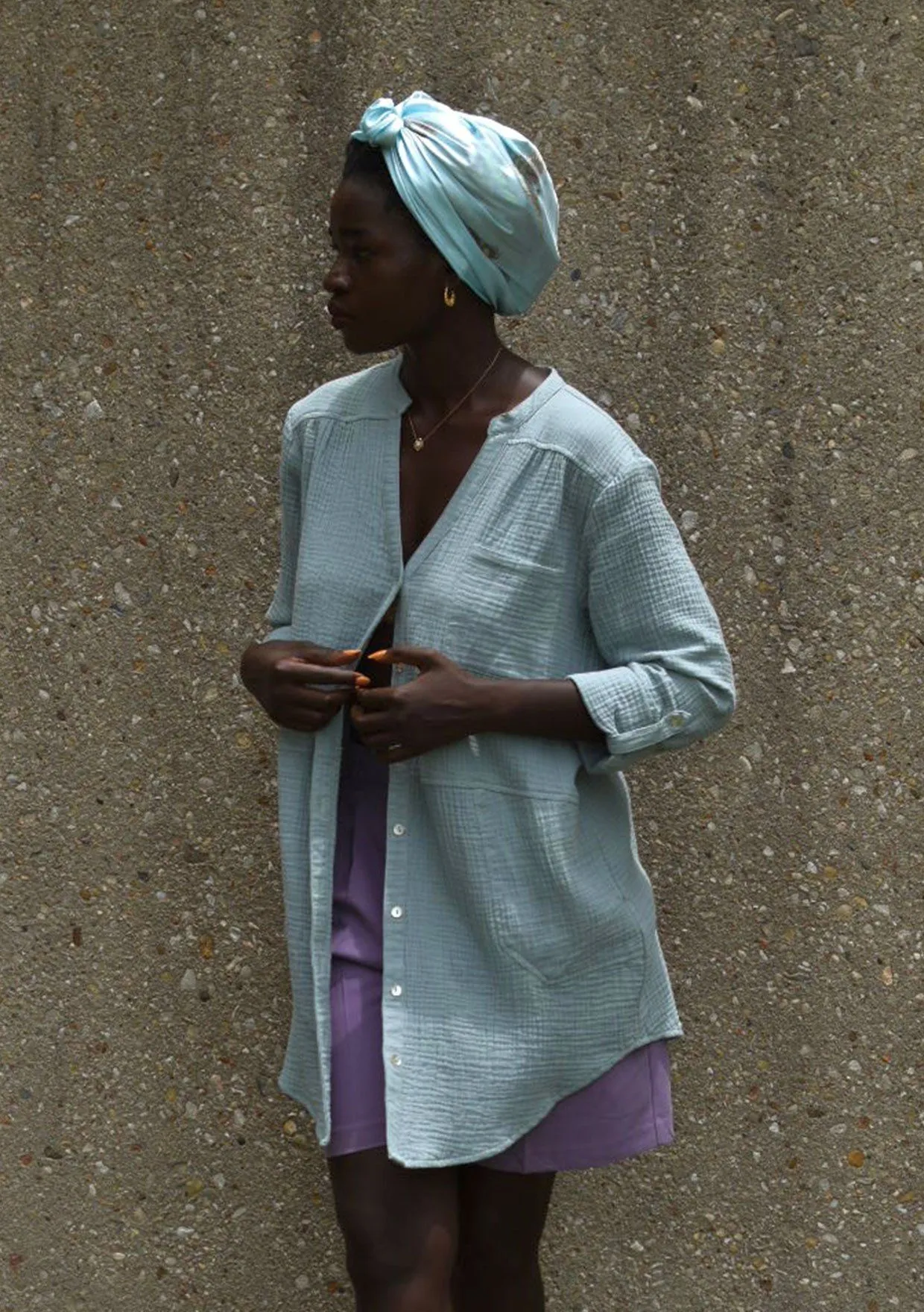 Moonlight Button Front Top