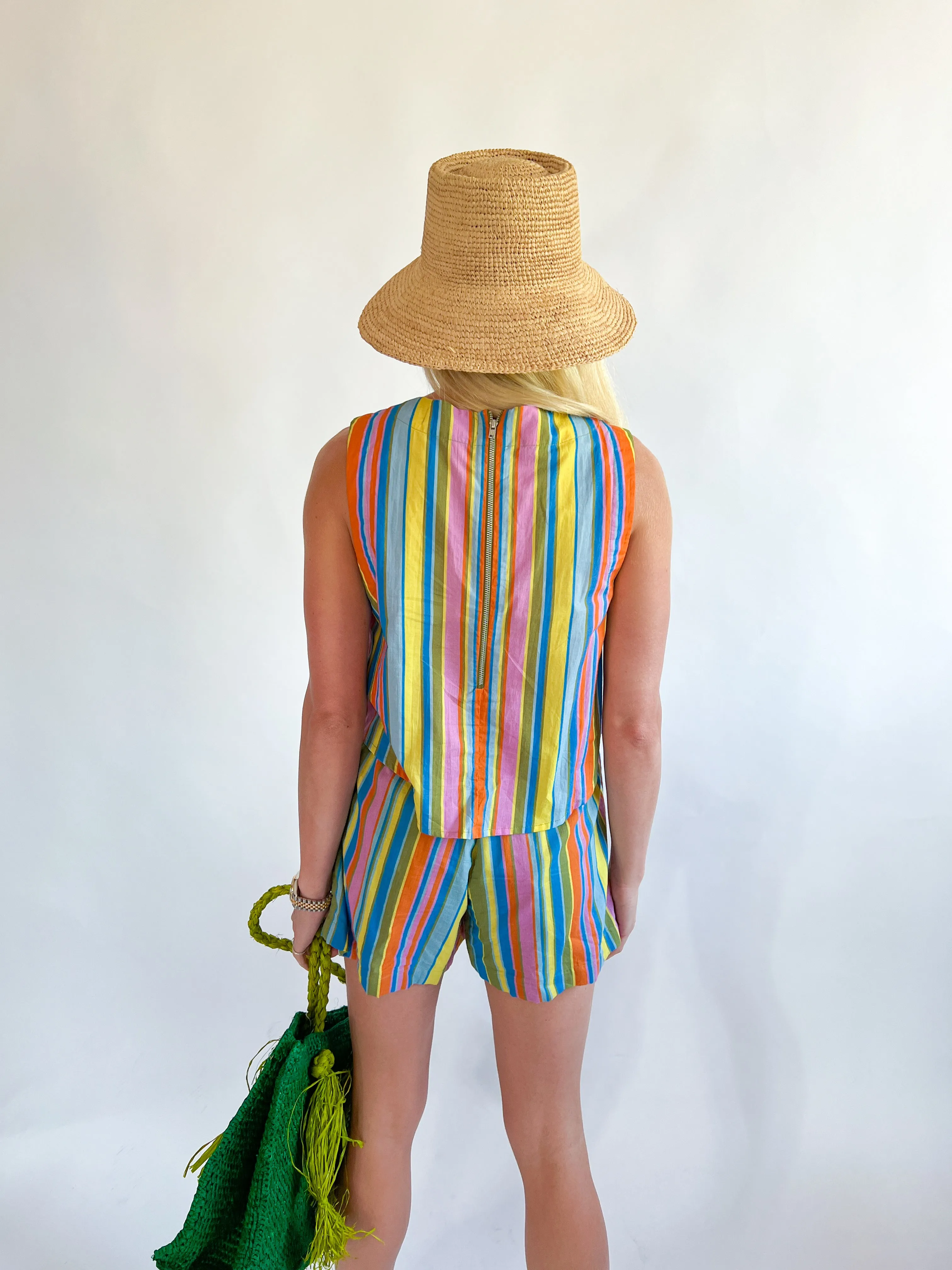 Multi Stripe Crop Top