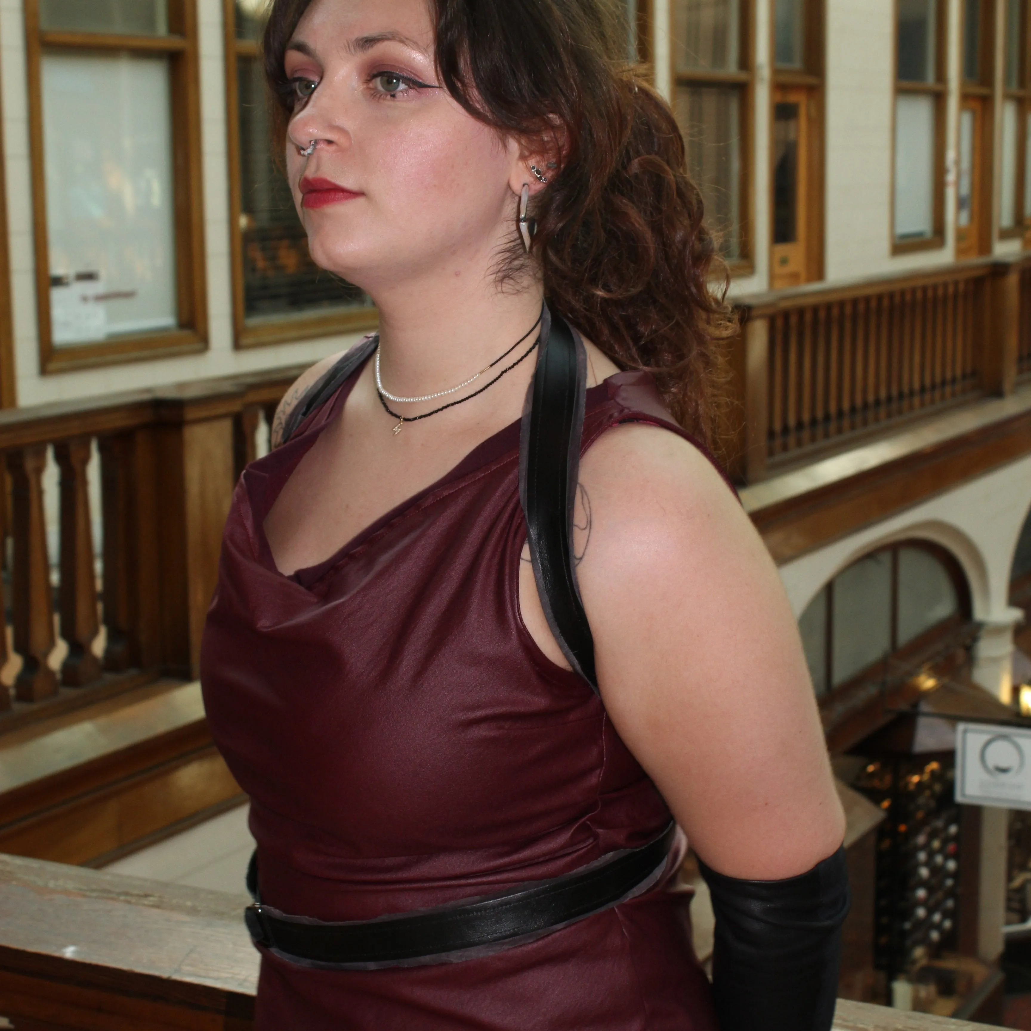 NEW! Reversible Harness Belt in Black & Taupe by Kim Schalk