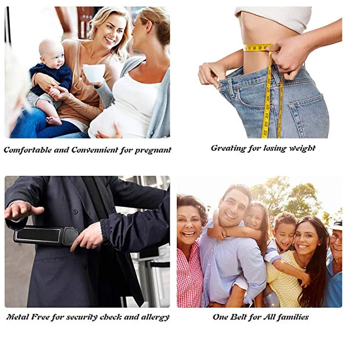 No Show Women Stretch Belt Invisible Elastic Web Strap Belt with Flat Buckle for Jeans Pants Dresses