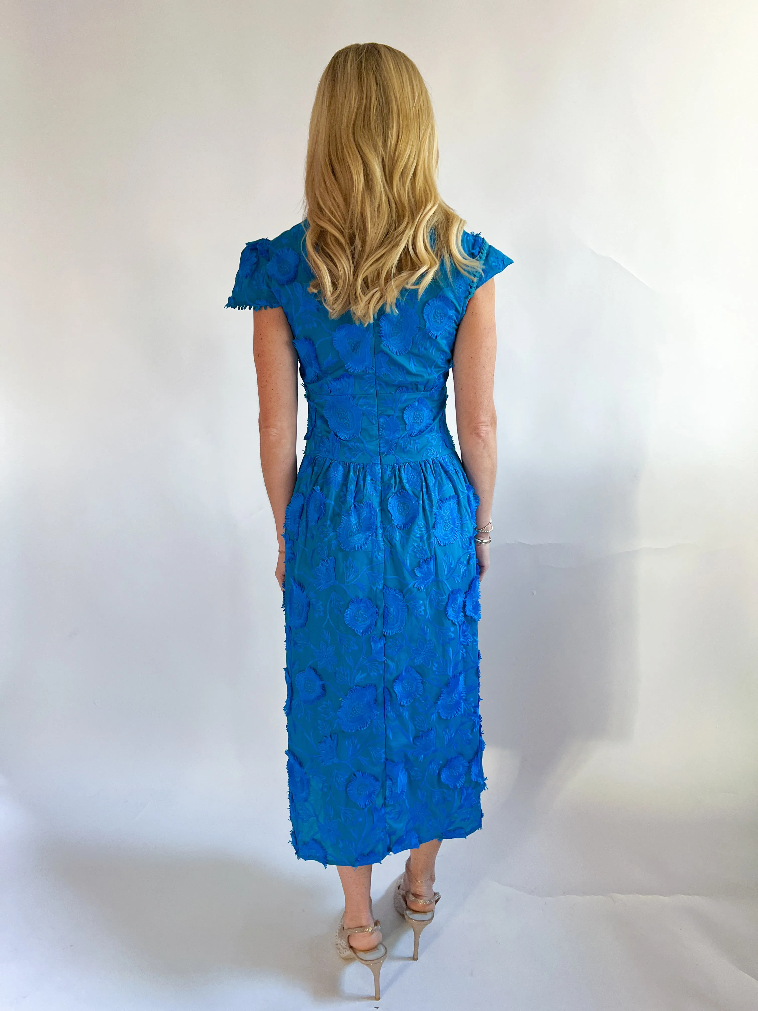Nori 3D Embroidered Midi Dress