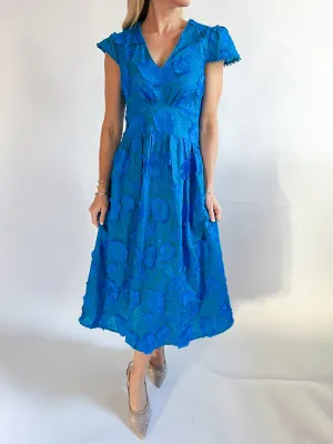 Nori 3D Embroidered Midi Dress