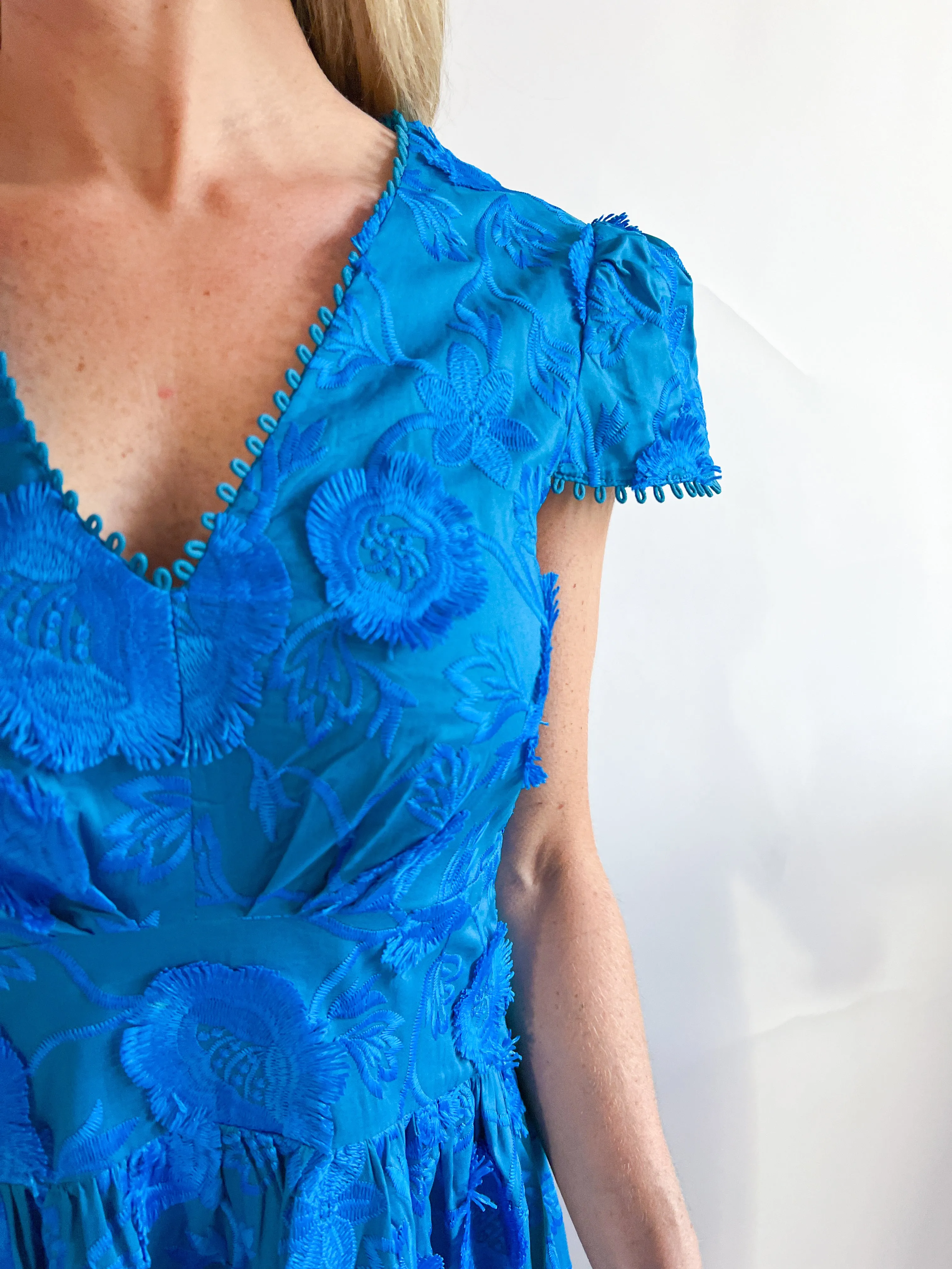 Nori 3D Embroidered Midi Dress