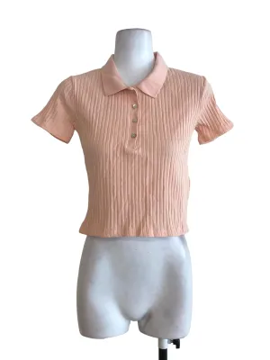 Peach Knit Blouse