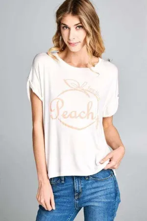 Peachy Cotton Tee