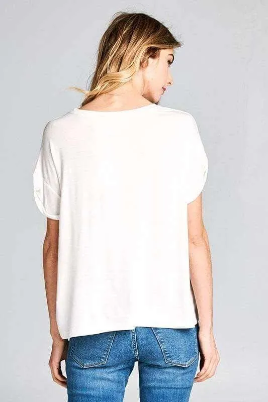 Peachy Cotton Tee