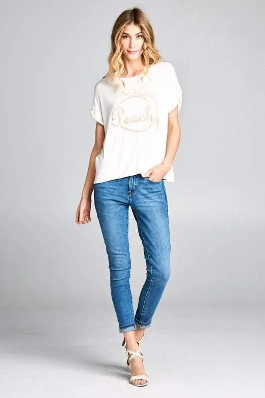 Peachy Cotton Tee