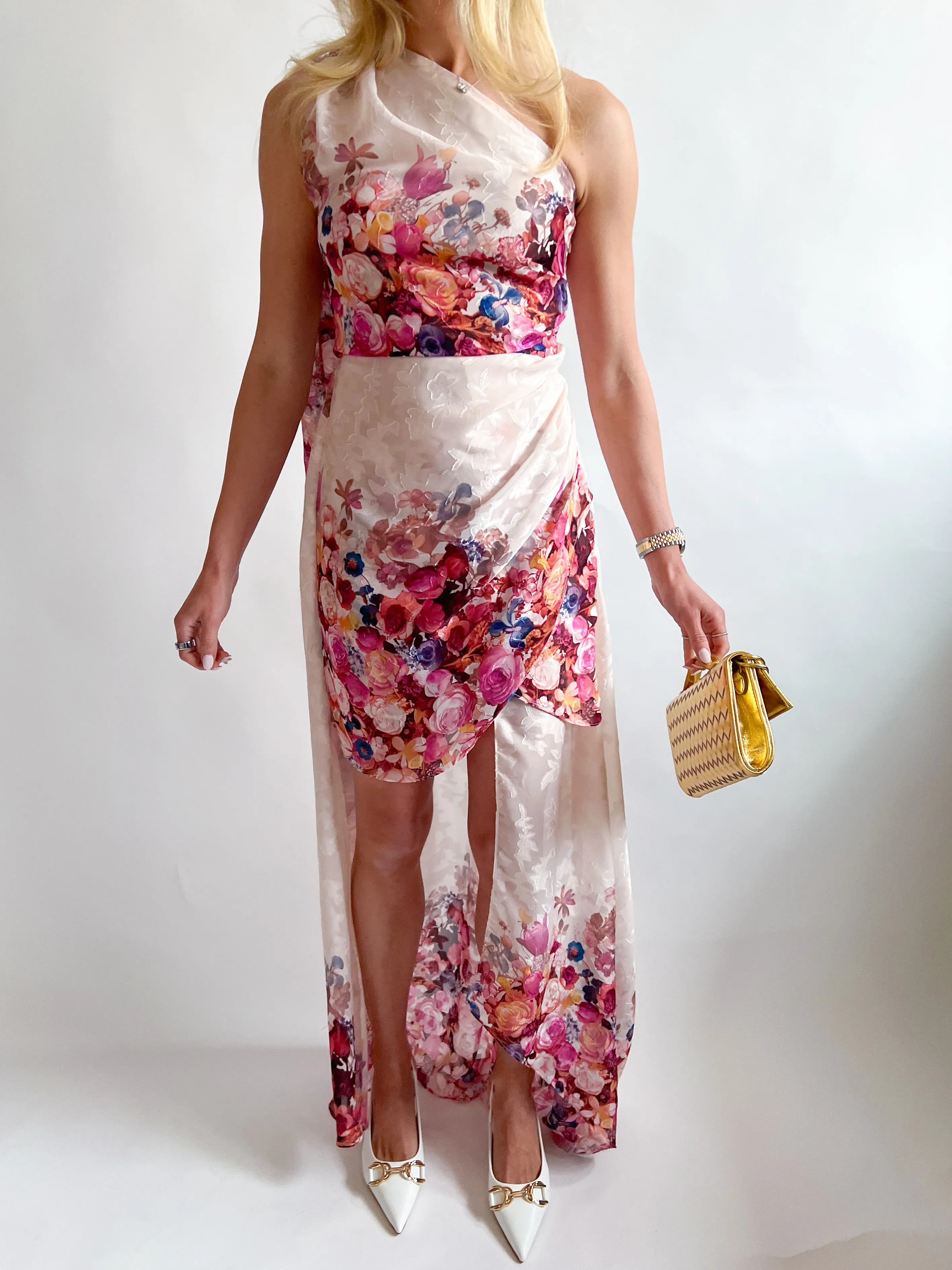 Perla Floral Hi Lo Dress