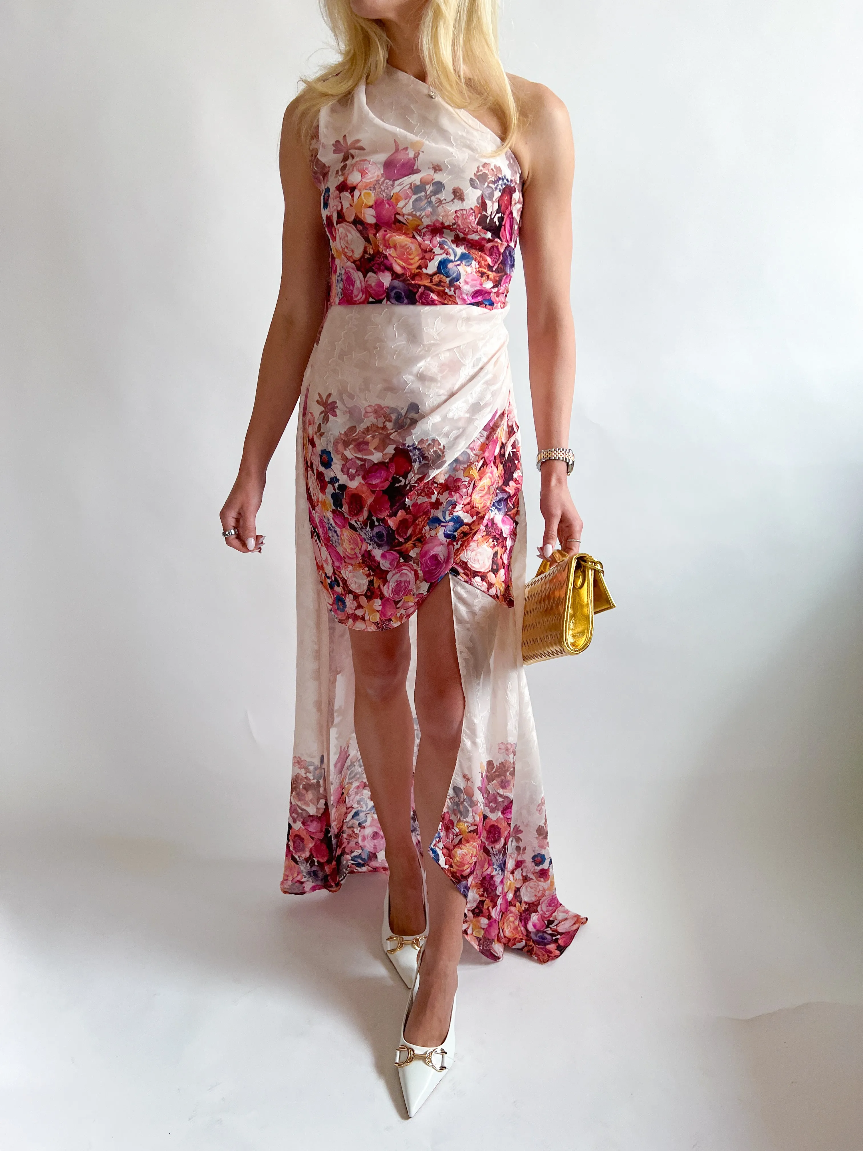 Perla Floral Hi Lo Dress