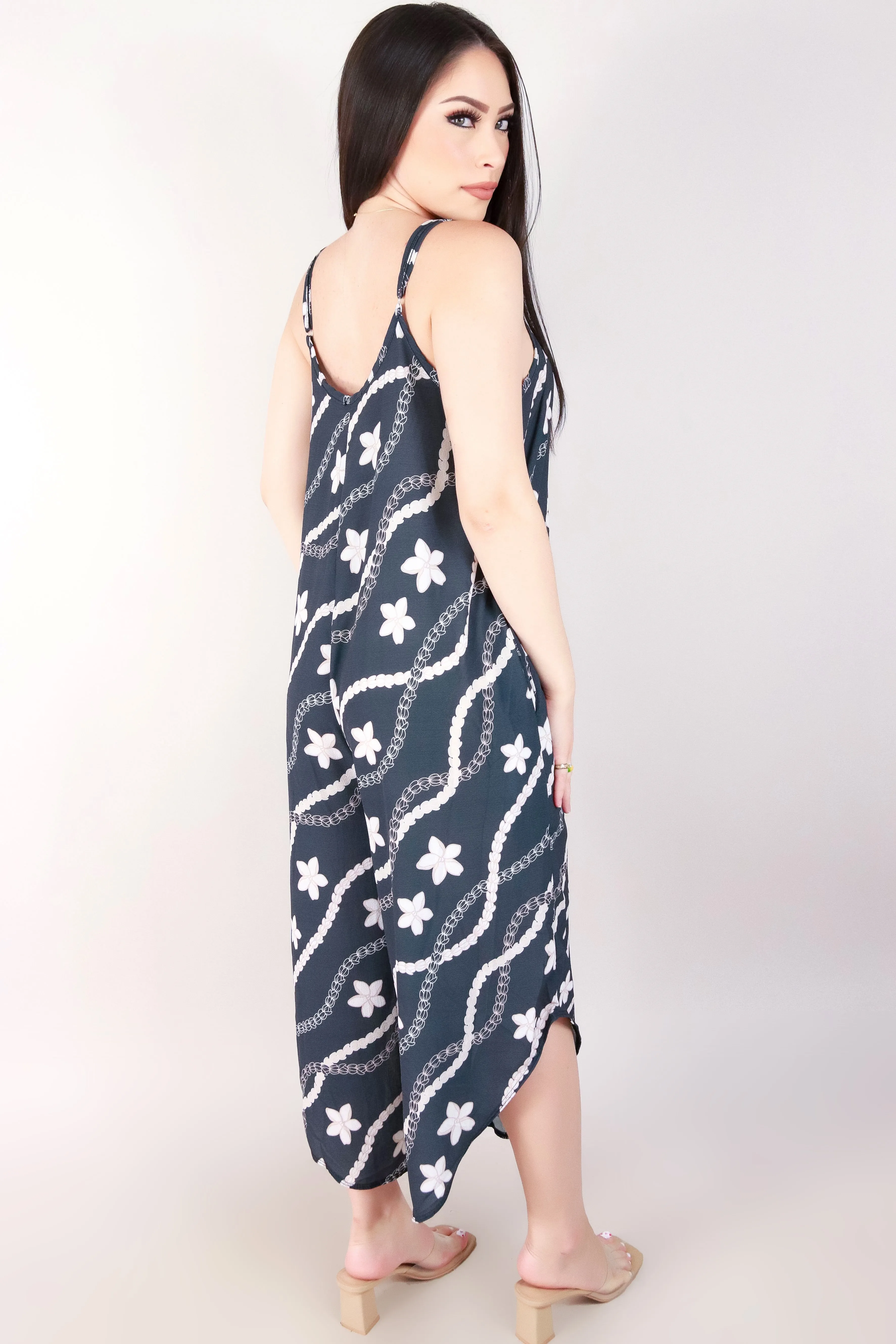 PIKAKE PLUMERIA NO WAIST JUMPSUIT