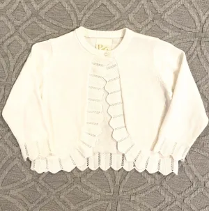 Pointelle Edge Bolero Sweater