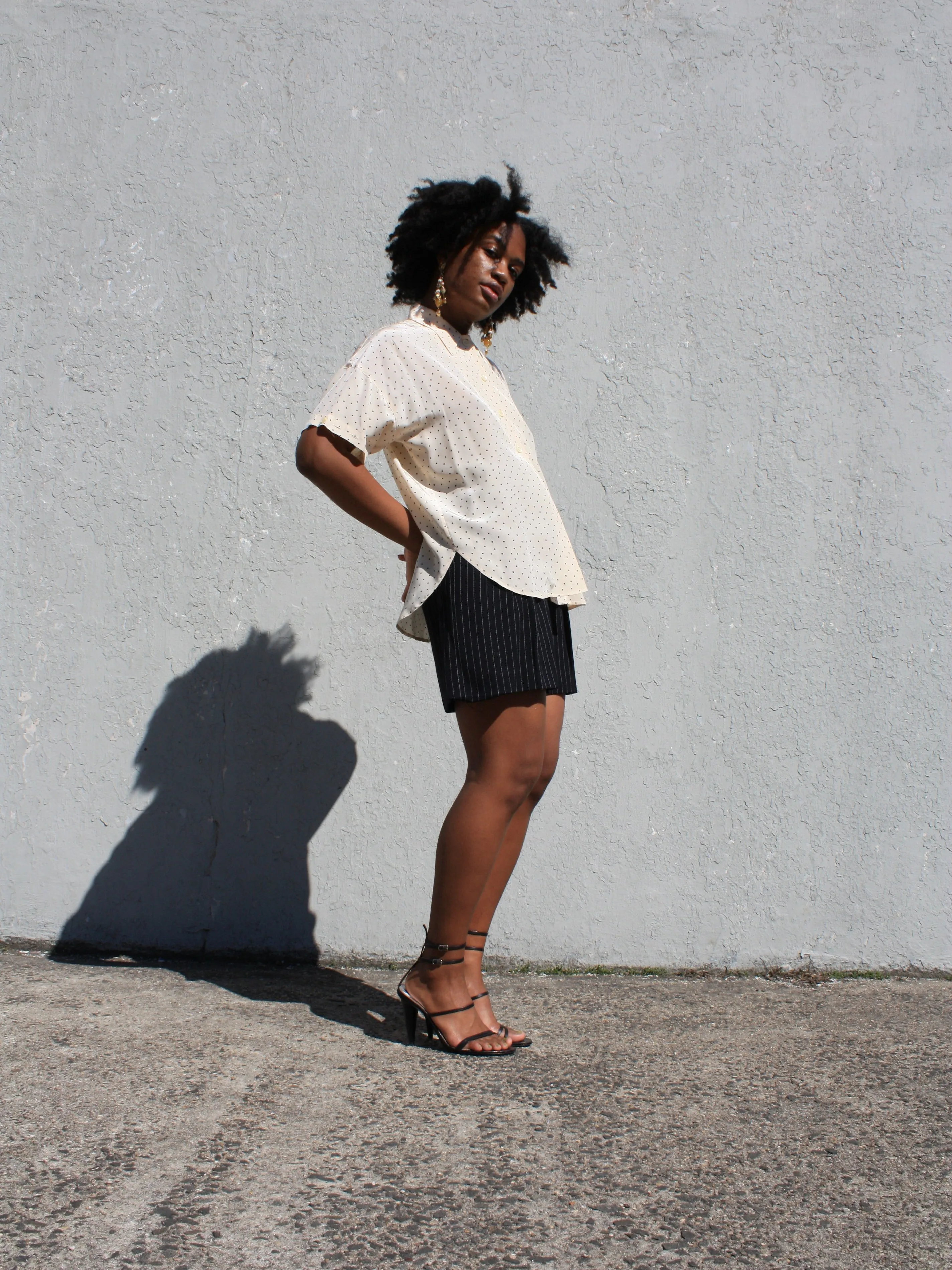 Polka Dot Silk Blouse