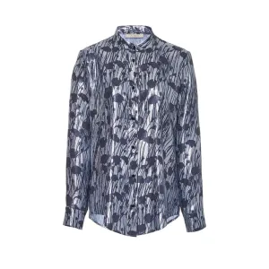 Printed Lamé Blouse