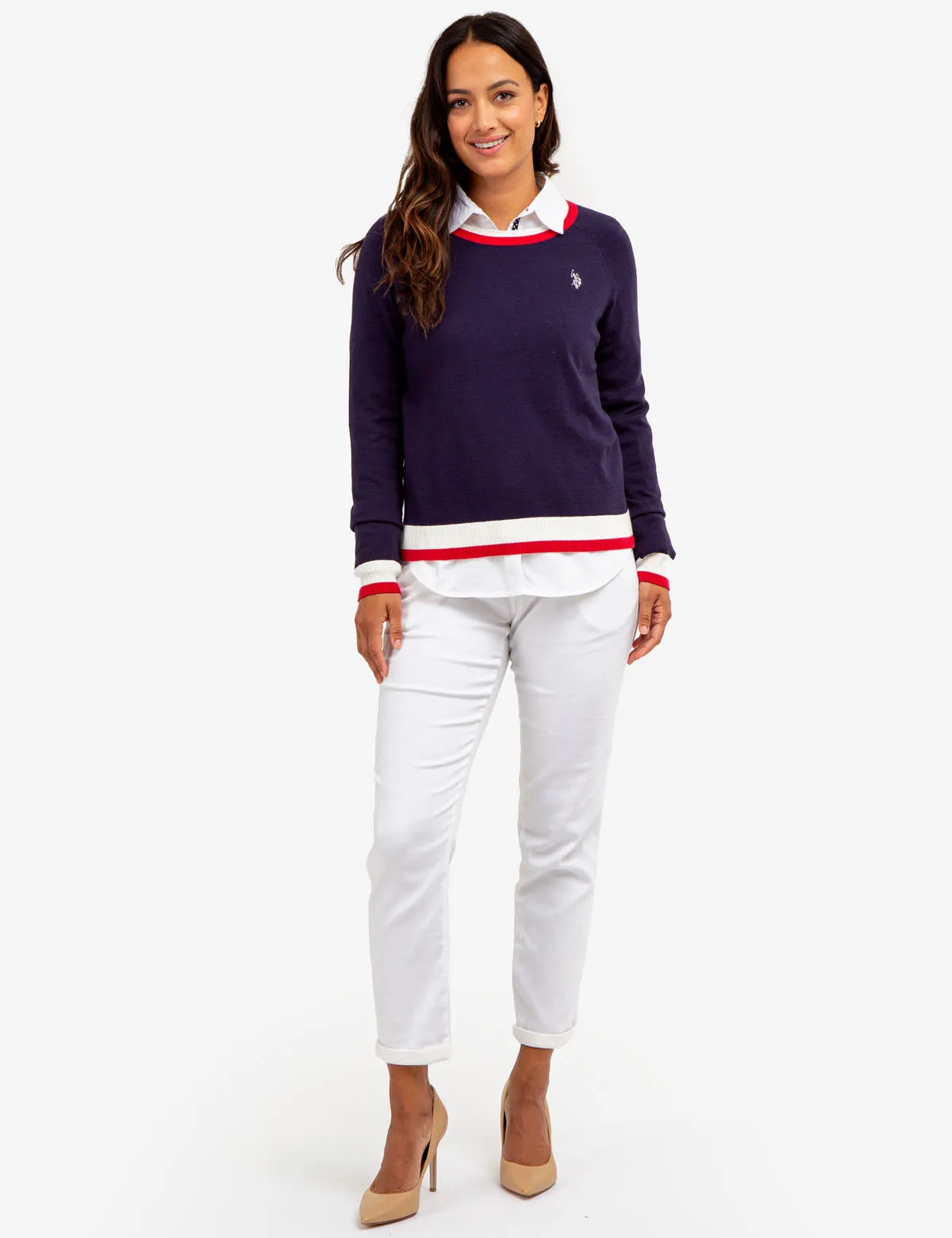 RAGLAN SLEEVE CREW NECK SWEATER