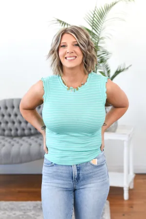 Raielle Ruffle Trim Sleeveless Top