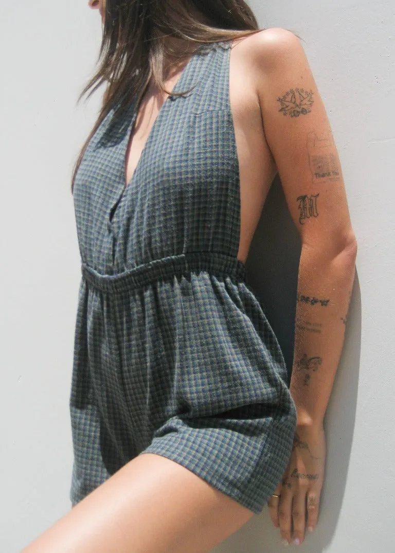 RCYCLD Flannel Romper