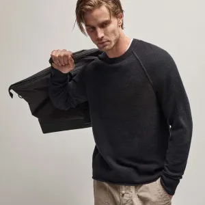 Recycled Cashmere Raglan - Black