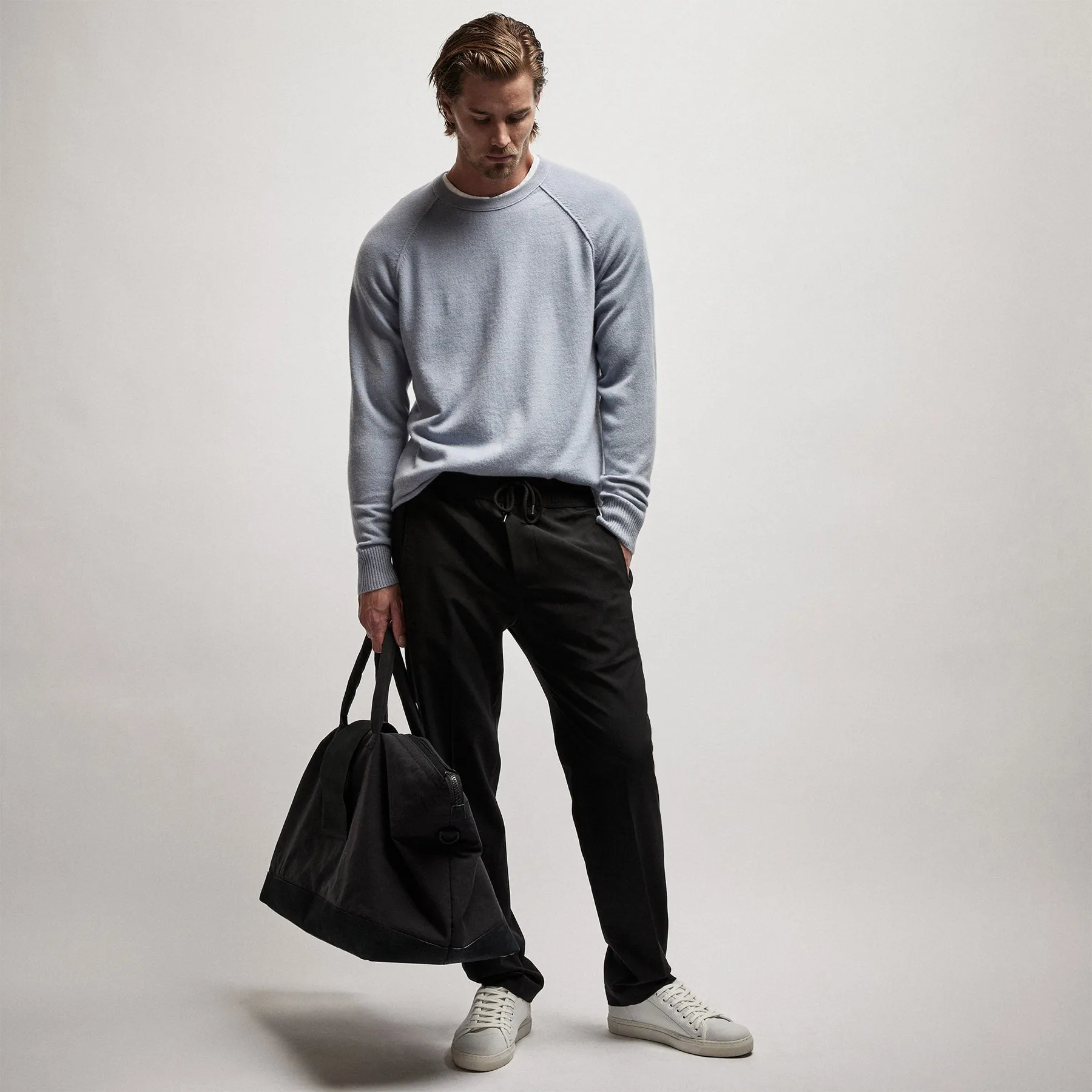 Recycled Cashmere Raglan - Breeze