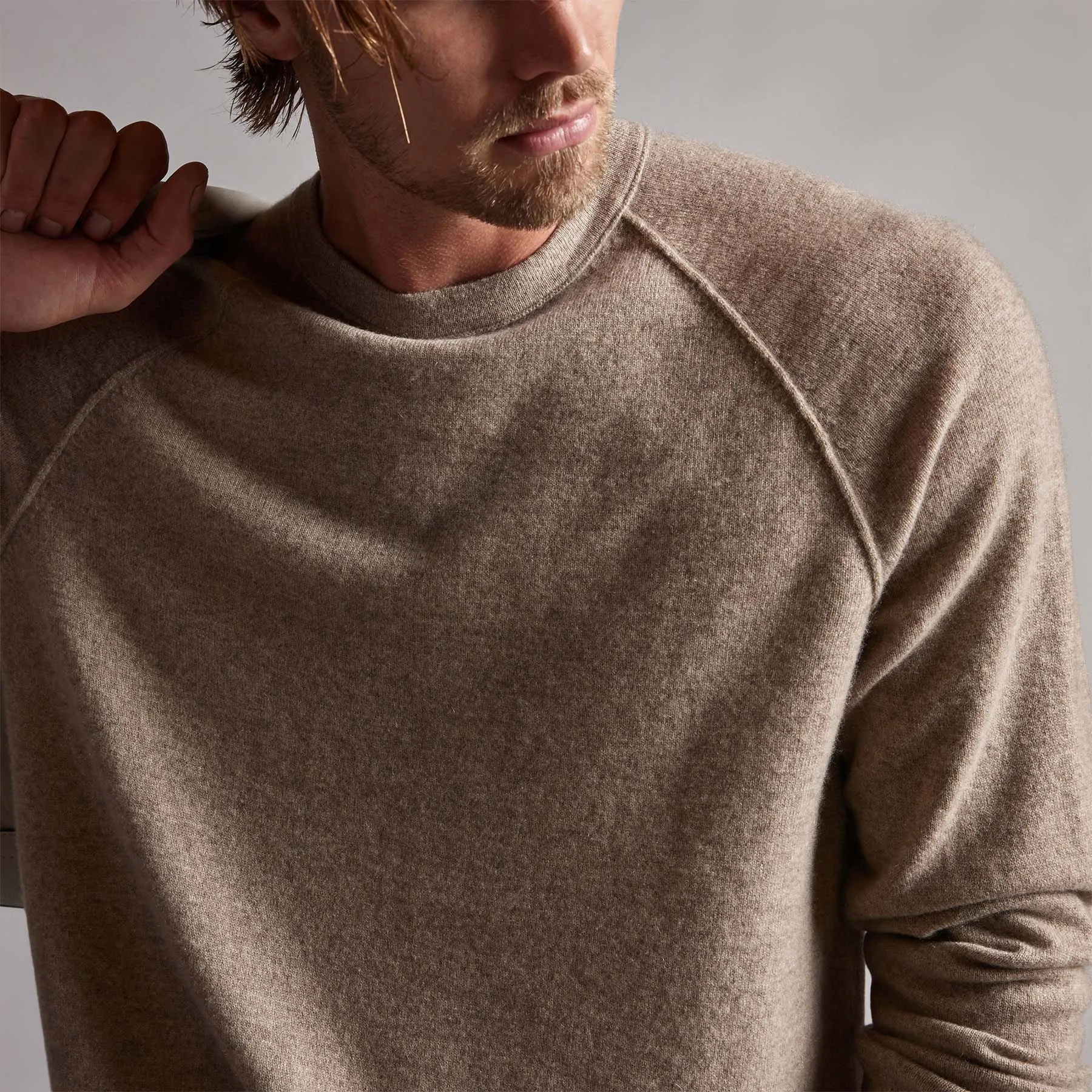 Recycled Cashmere Raglan - Coyote