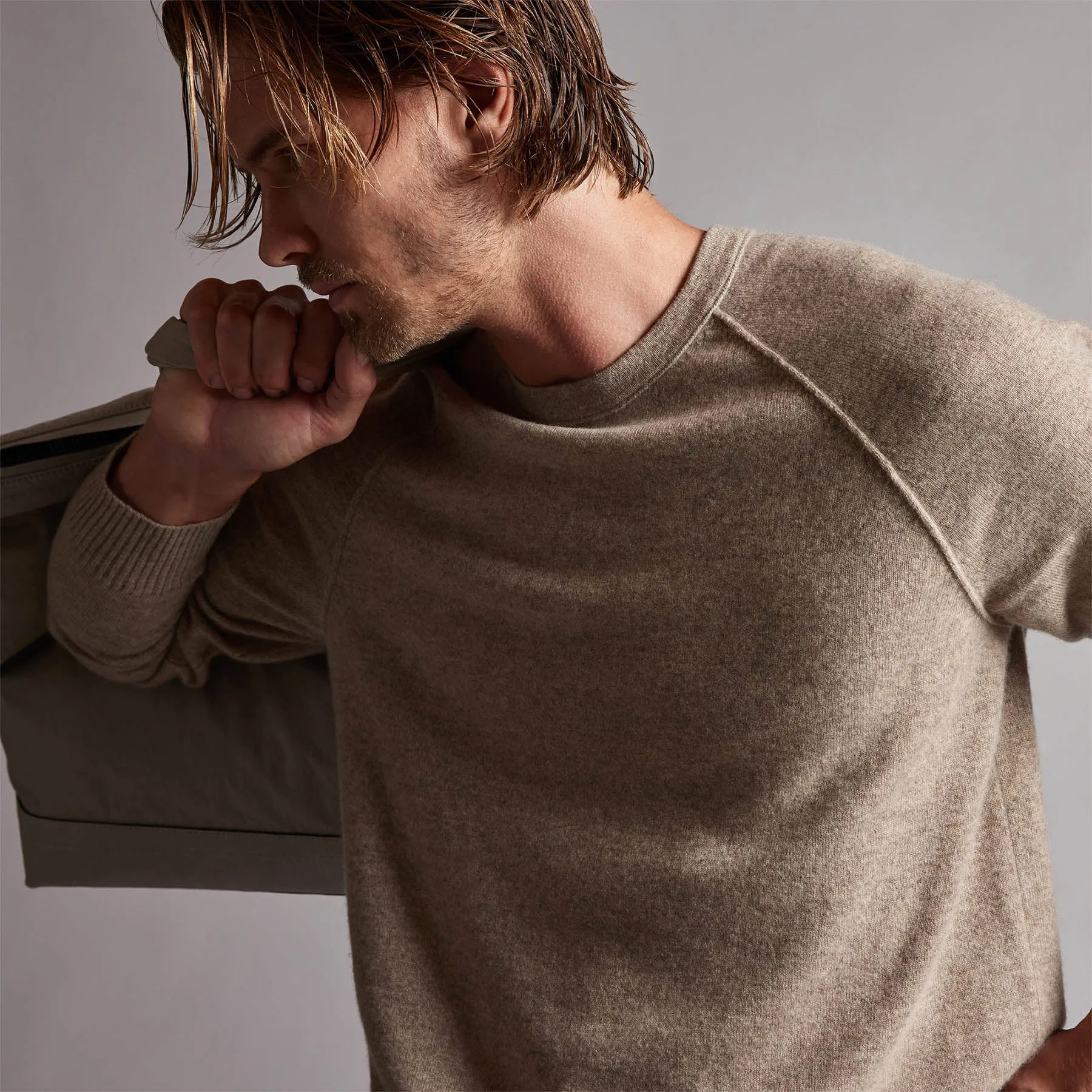 Recycled Cashmere Raglan - Coyote