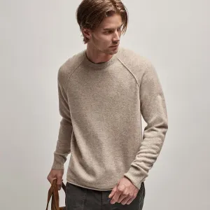 Recycled Cashmere Raglan - Stone