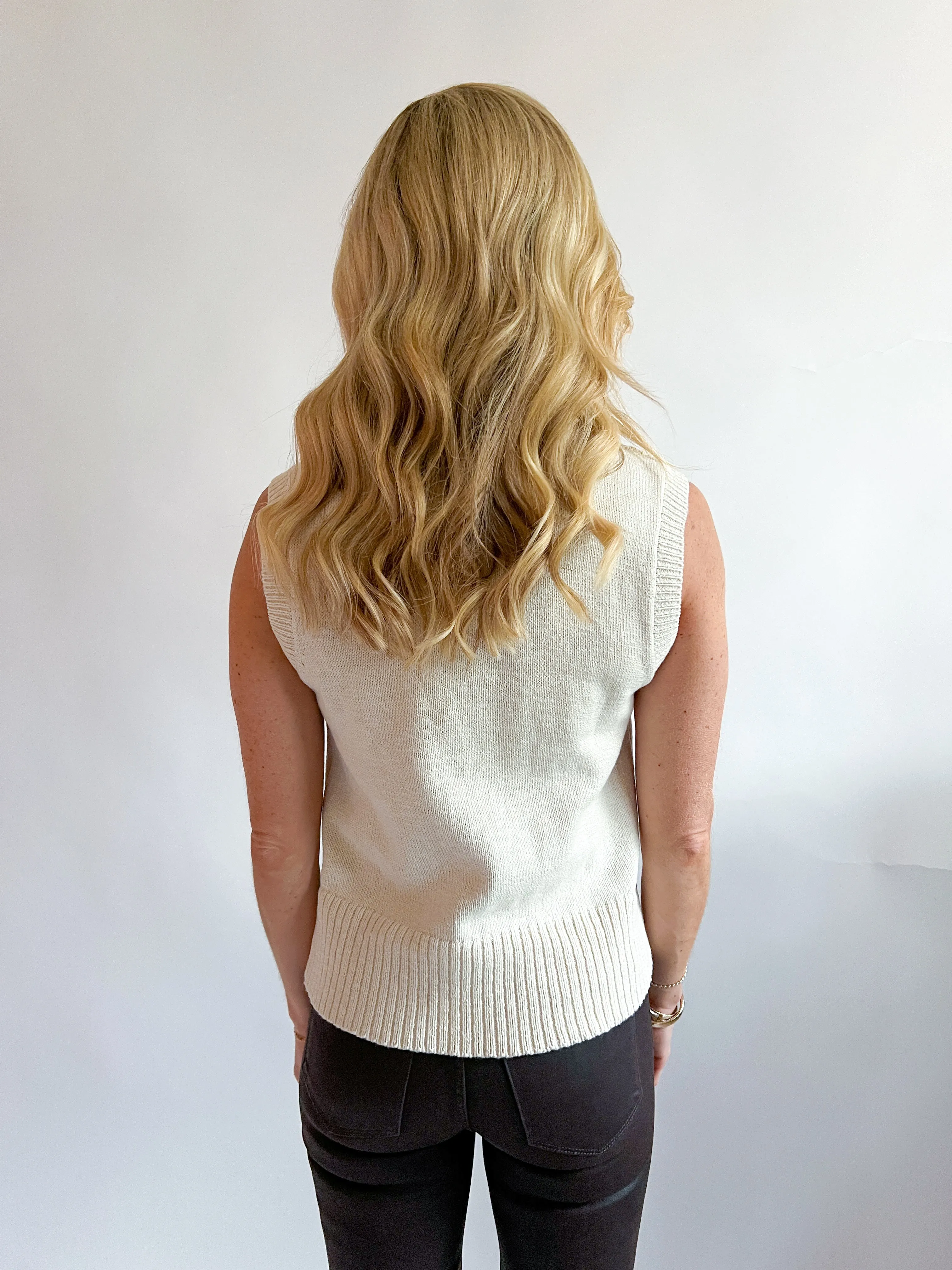 Rib Detail Mock Neck Tank
