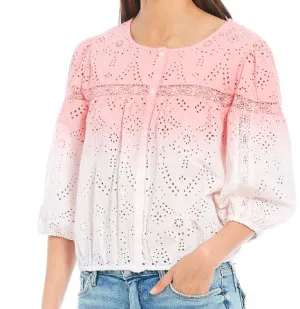 Sanctuary Sugar Eyelet Top, Size Medium