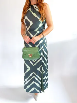Serra Elise Halter Neck Maxi Dress