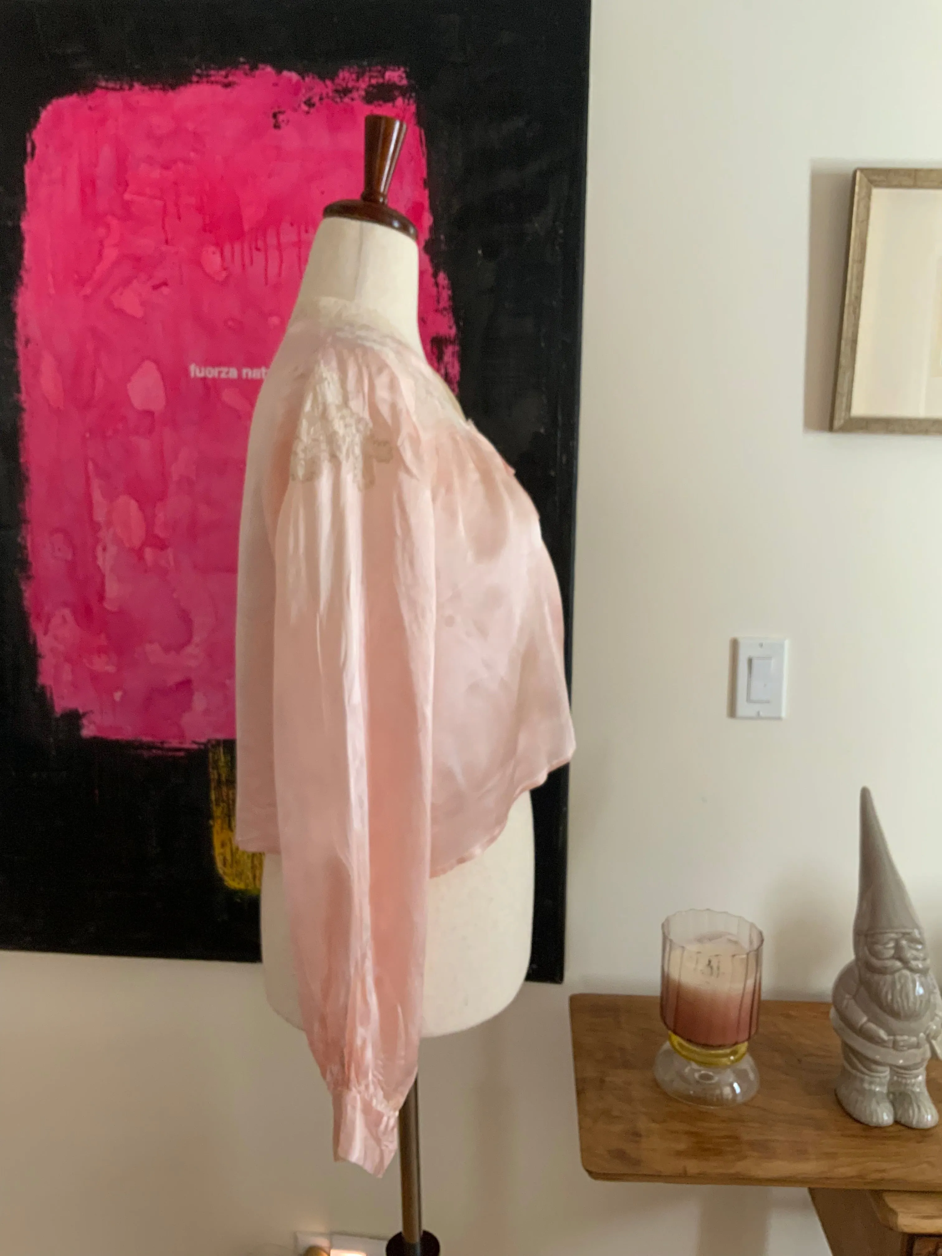 Silk Bed Jacket - 60s - 60A