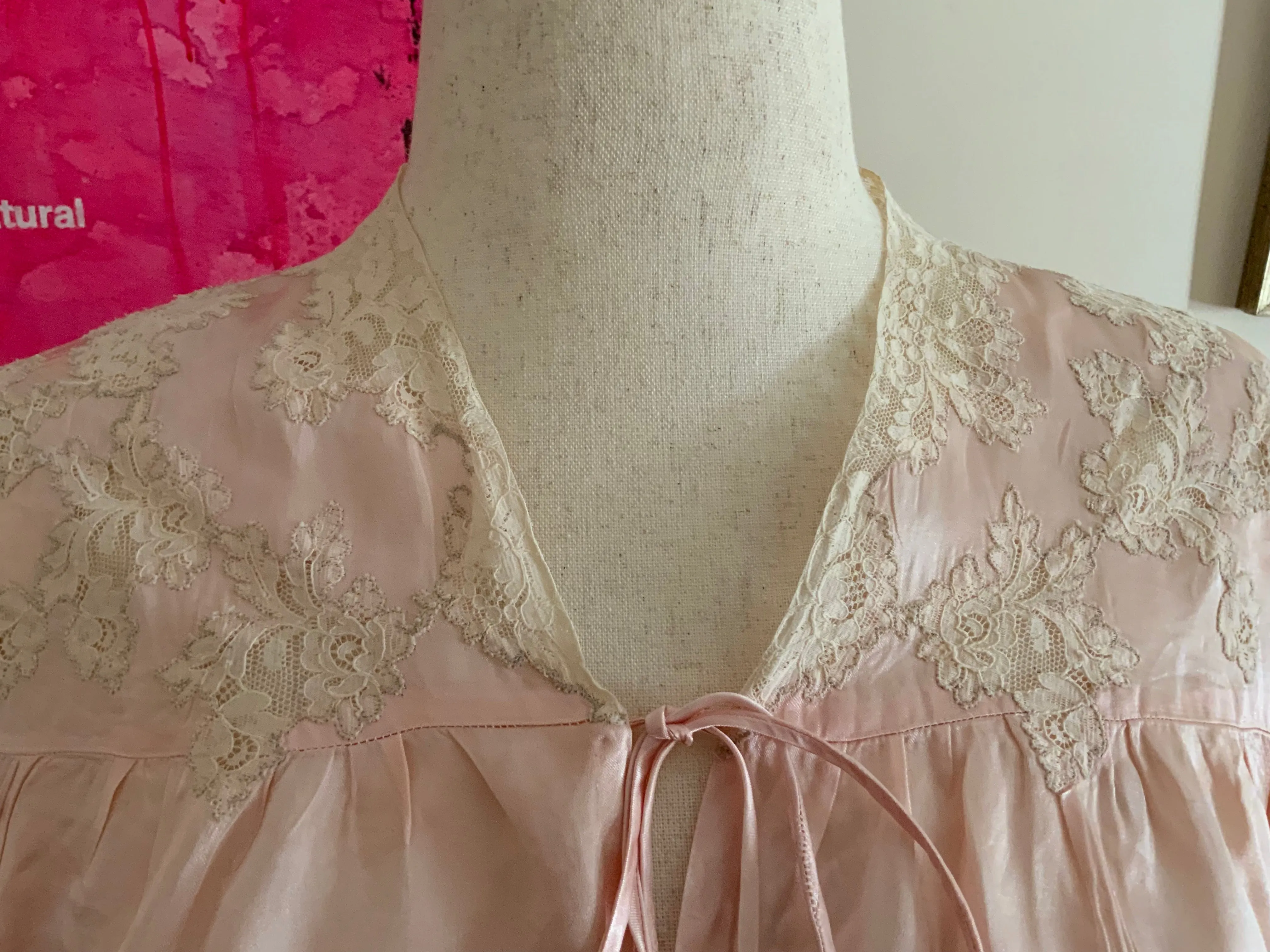 Silk Bed Jacket - 60s - 60A