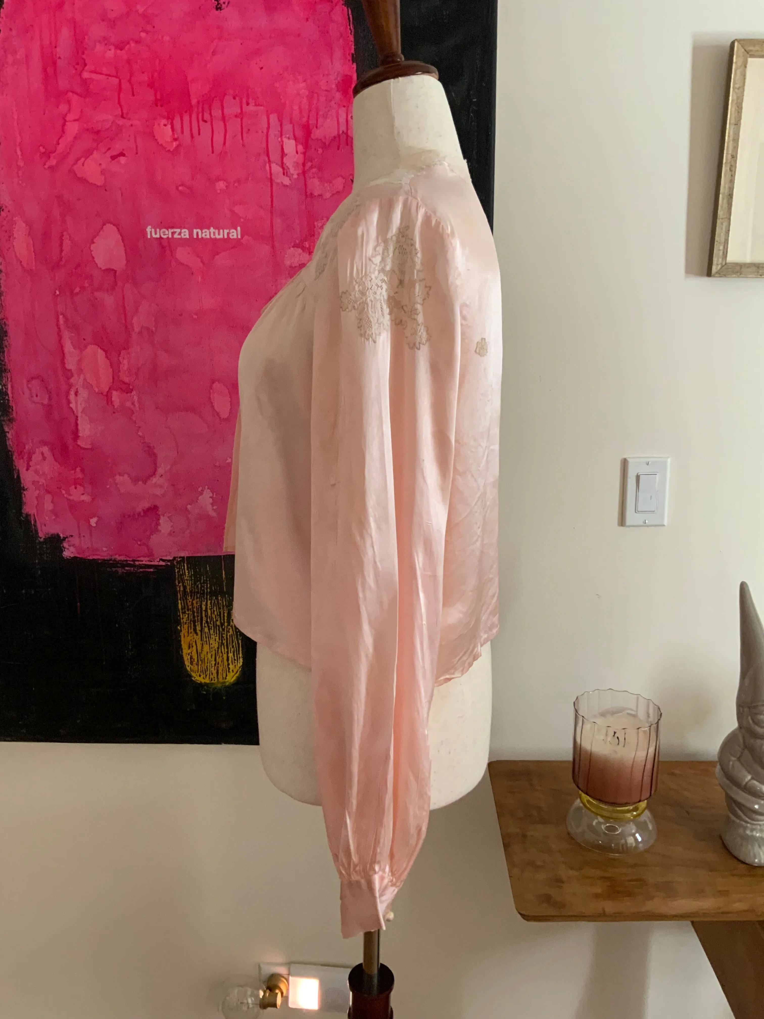 Silk Bed Jacket - 60s - 60A