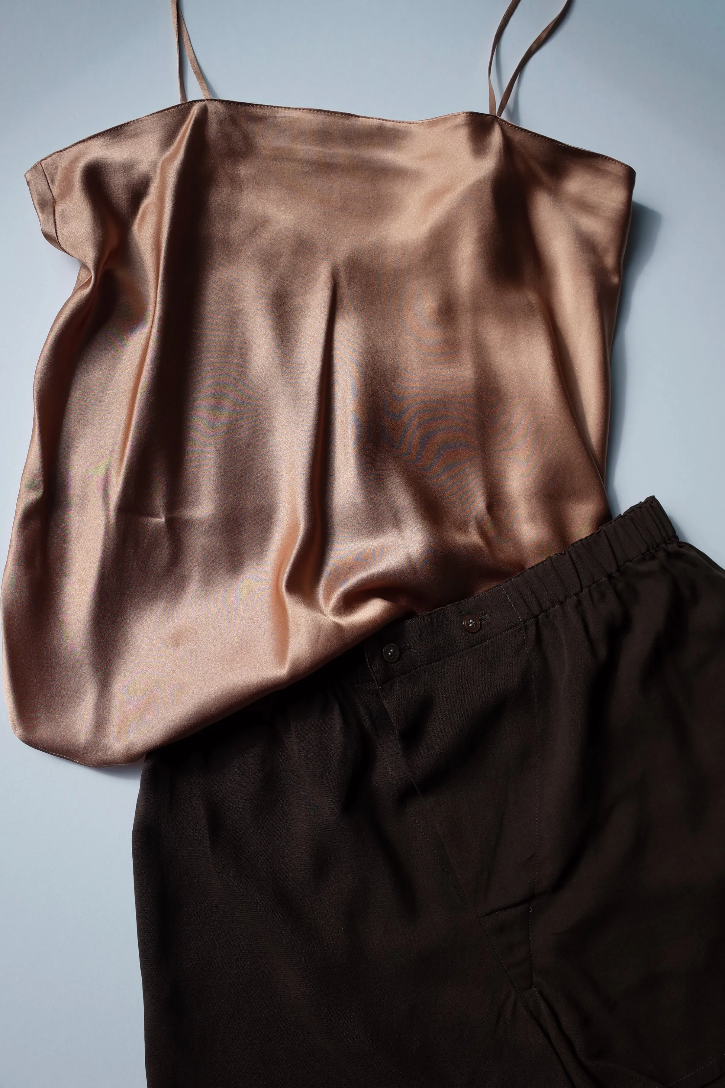 SILK CAMISOLE　BRONZE