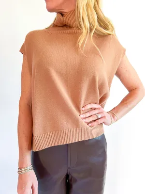 Sleeveless High Low Sweater Top