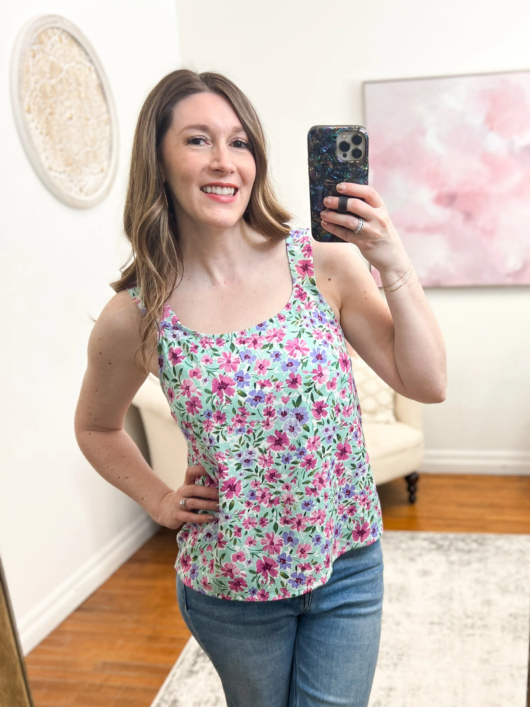 Stephanie Floral Tank FINAL SALE