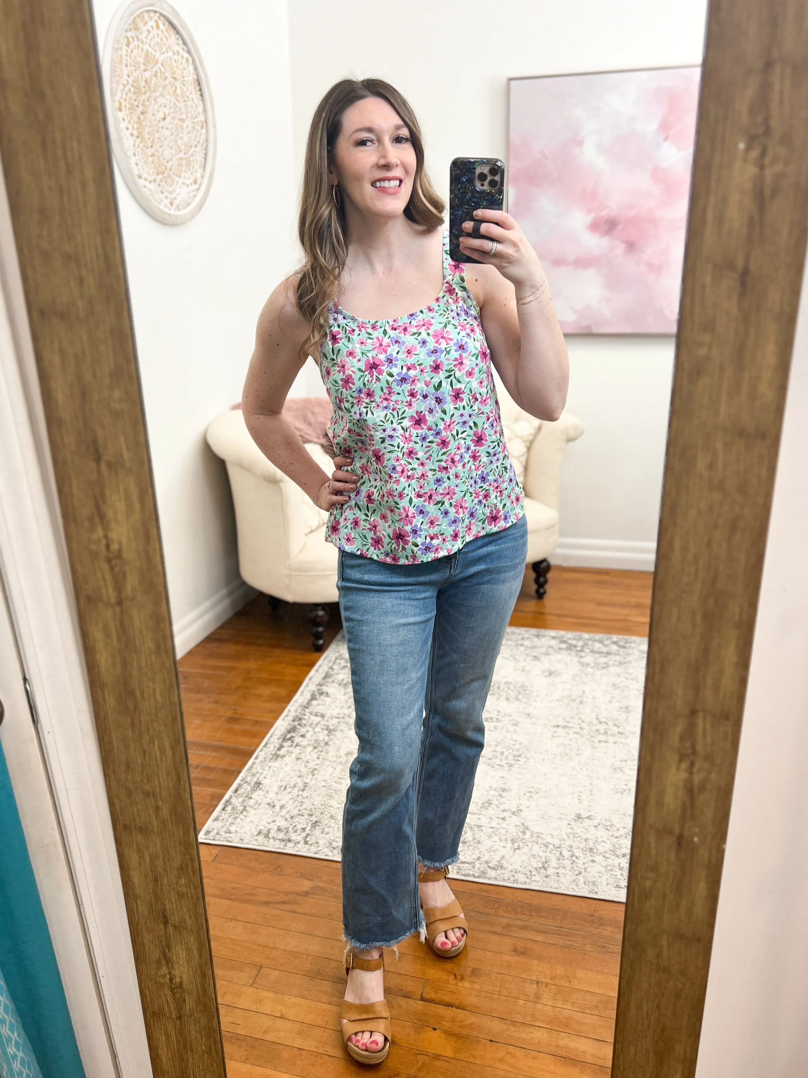 Stephanie Floral Tank FINAL SALE