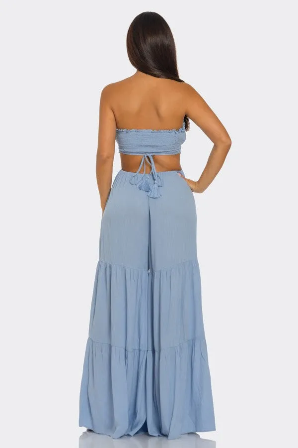 STRAPLESS JUMPSUIT