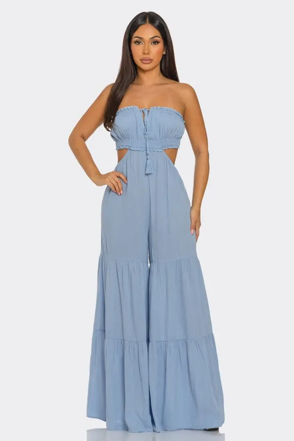 STRAPLESS JUMPSUIT