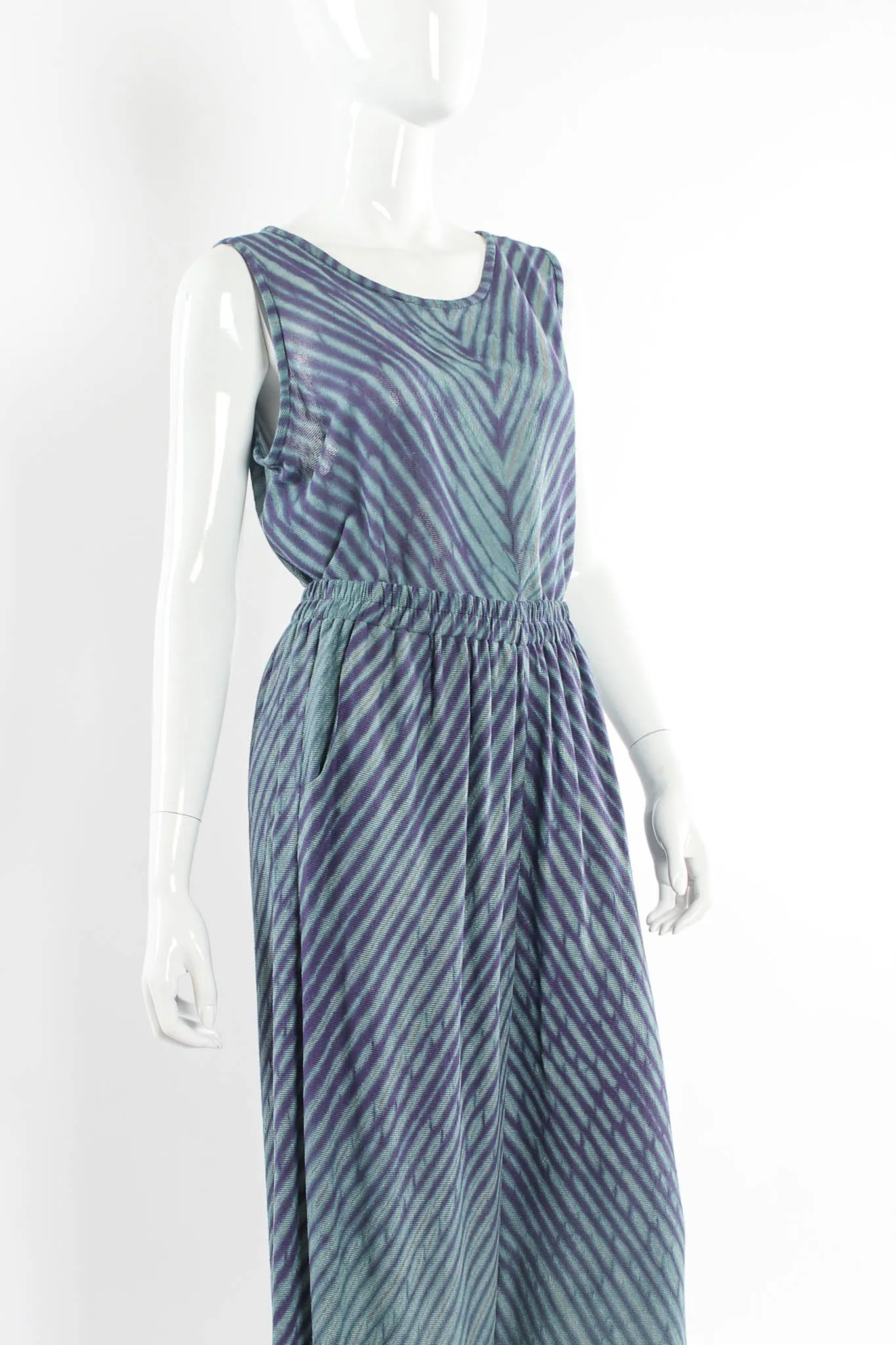 Stripe Tie-Dye Duster, Tank, & Pant (5 Piece Set)