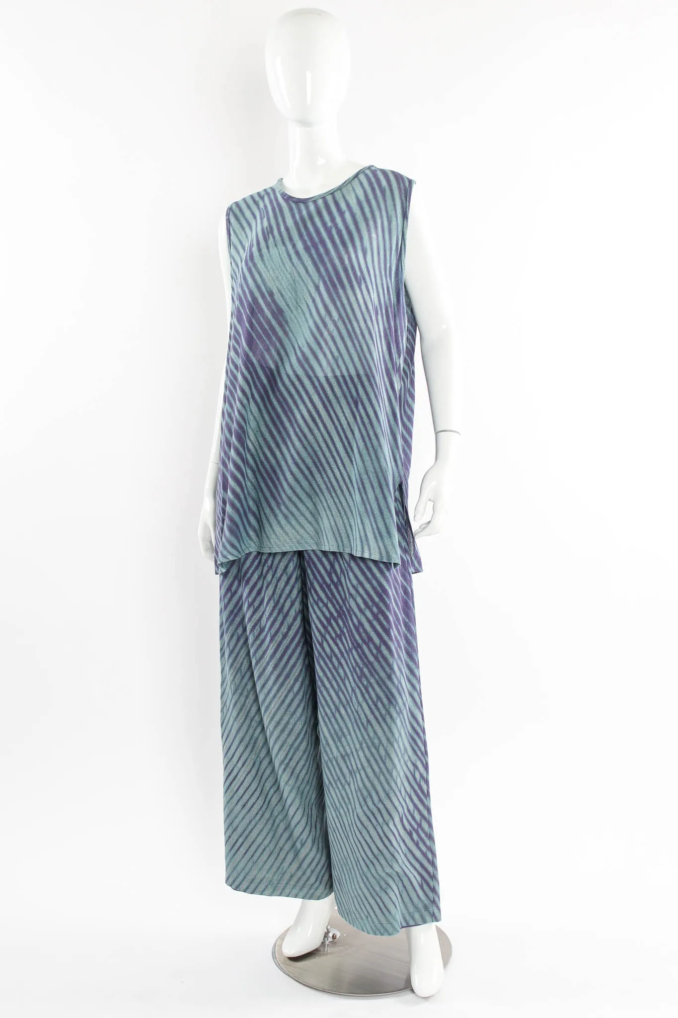Stripe Tie-Dye Duster, Tank, & Pant (5 Piece Set)