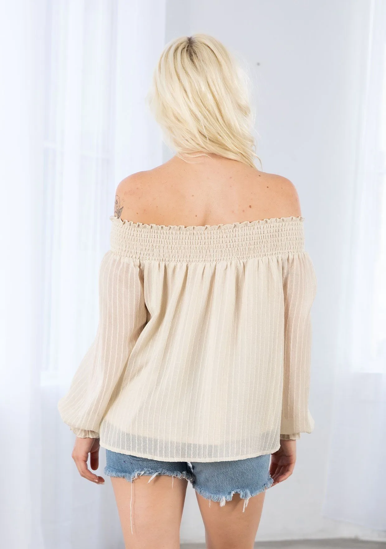Sunny Afternoon Off Shoulder Top
