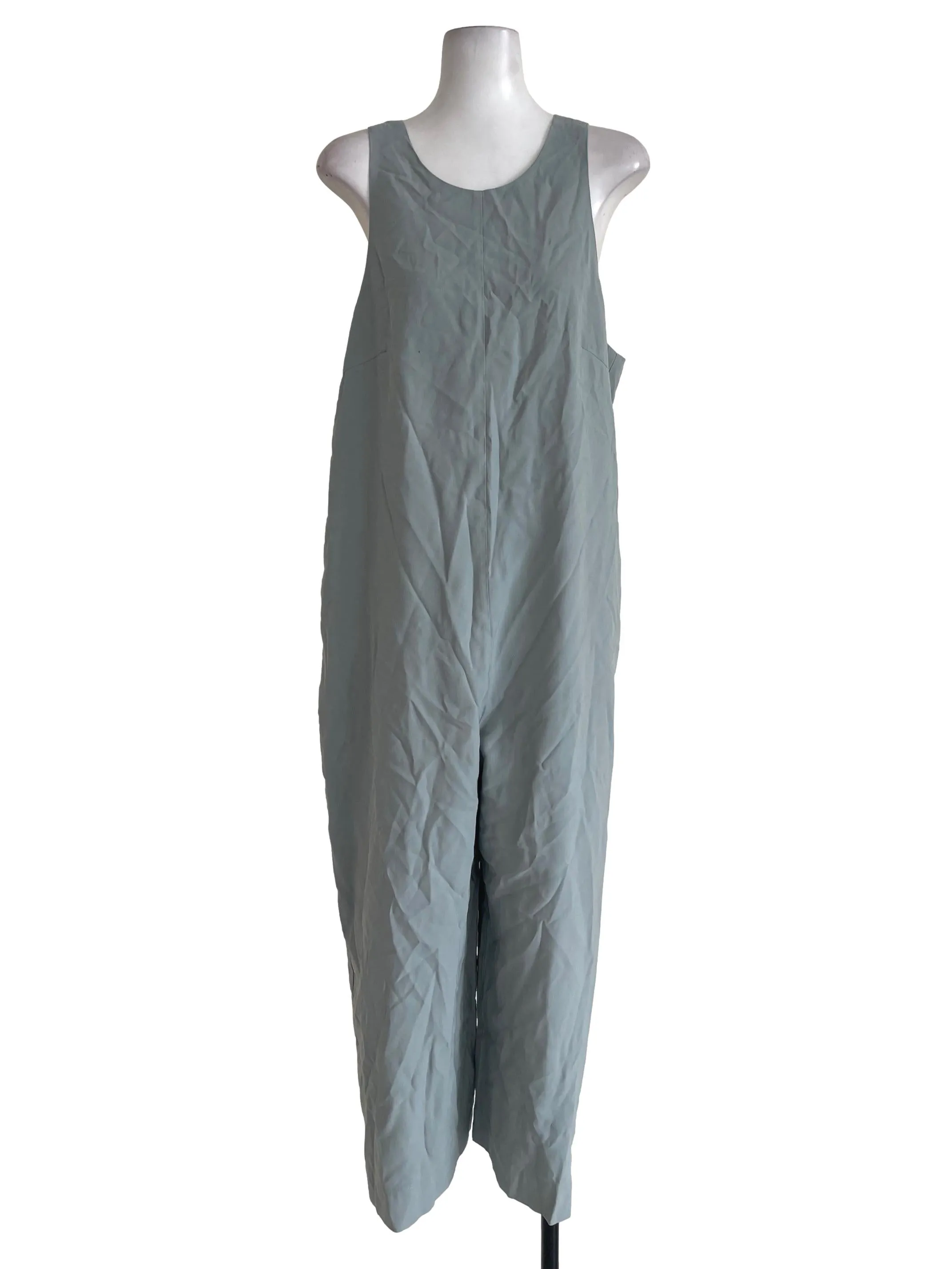 Teal Wide Strap Jumpsuit LB
