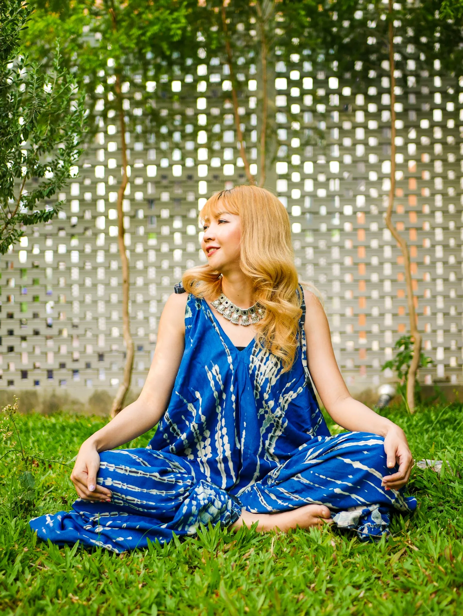 The Ocean Breeze Hand Dyed Wide Leg Boho Hippie Jumpsuits Rompers Pants