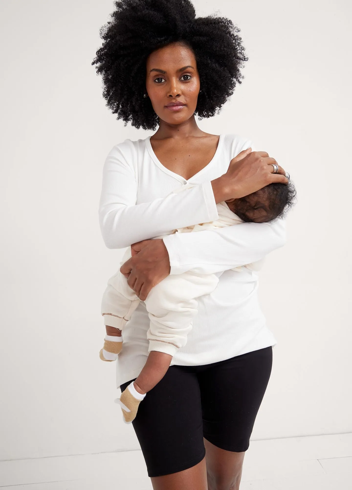 The Softest Rib Relaxed Nursing Henley