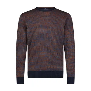 Triblend Crew Neck Jacquard Sweater