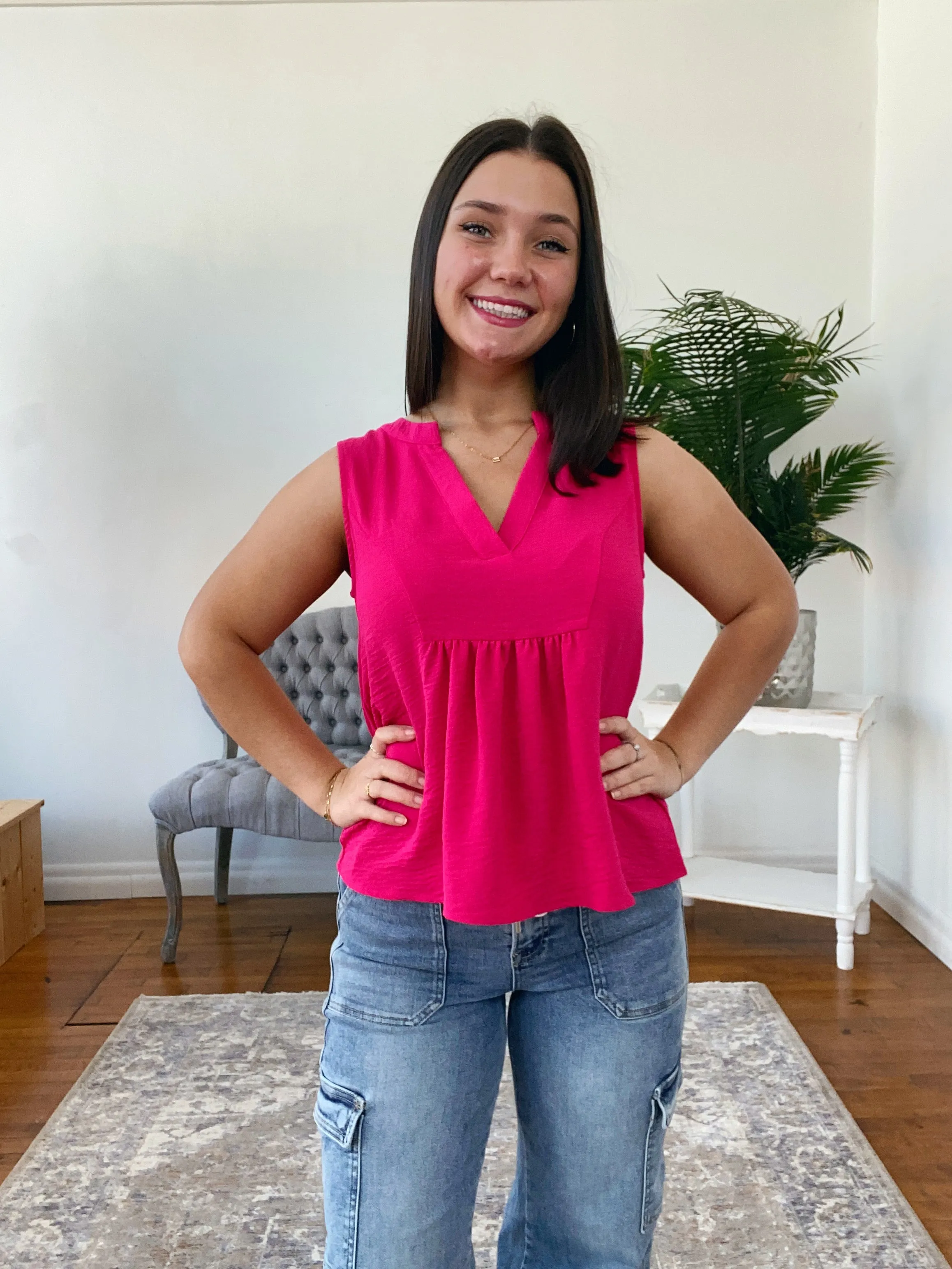 Trista Sleeveless Textured Top FINAL SALE