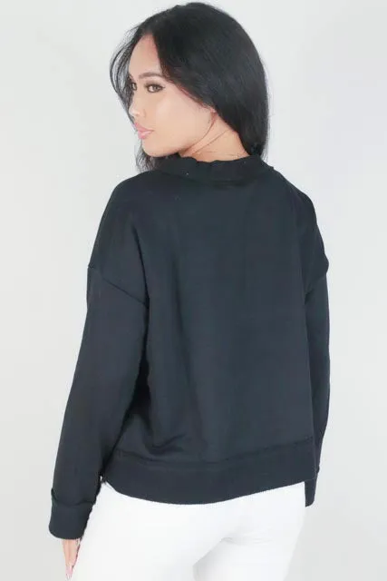 V-NECK CARDIGAN WITH POCKETS
