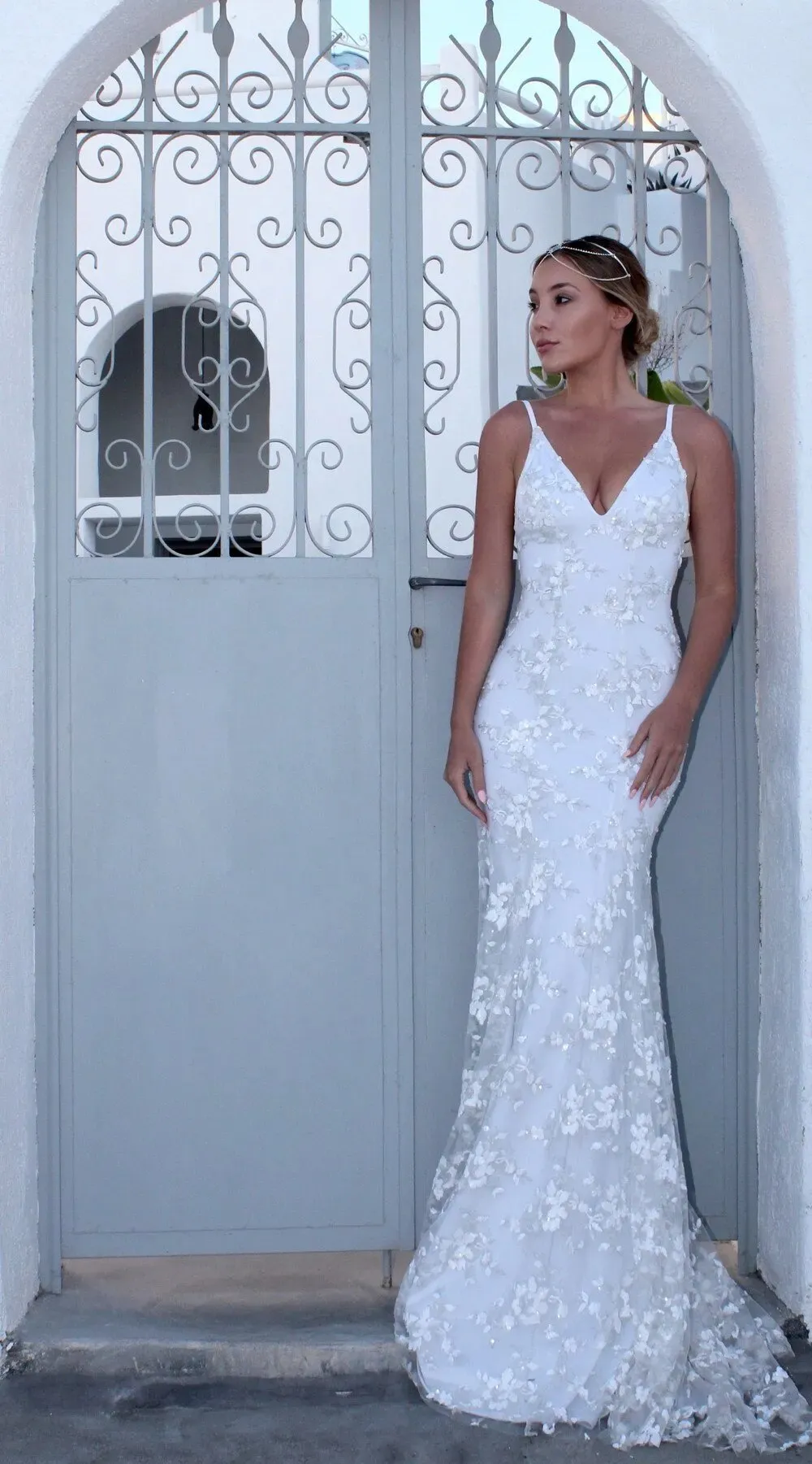 V-neck Suspender Simple Wedding Dress Vestido De Noiva Robe De Mariee Bride Dress